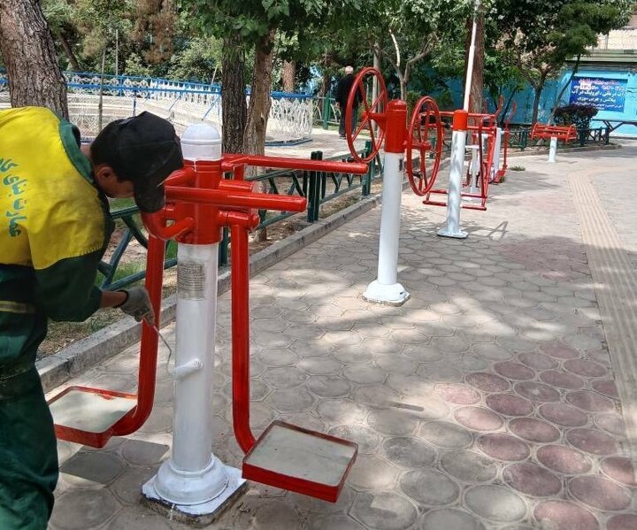 بوستان‌های منطقه ۱۳ بهسازی شدند