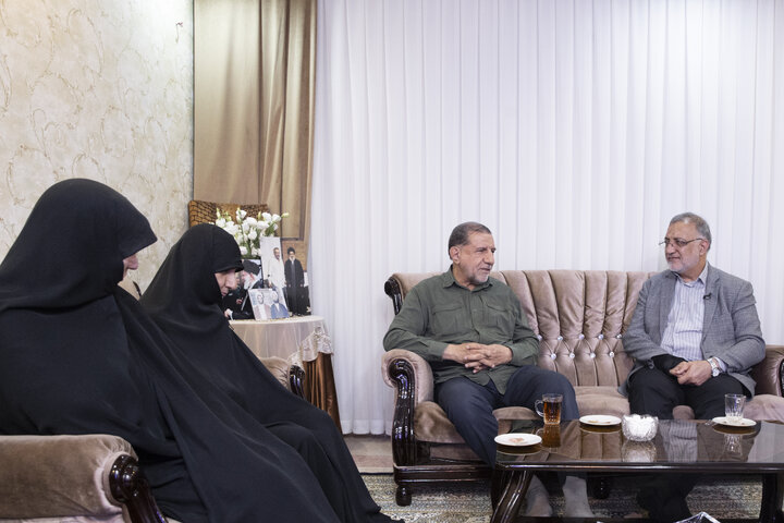 شهیدی که از خدا «بزرگ‌ترین امتحان» را خواست؛ دیدار زاکانی با خانواده سردار محقق