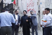 بازدید رئیس کمیته عمران و زیرساخت شورا از محله‌های آسیب‌دیده ناشی از جنگ ۱۲ روزه