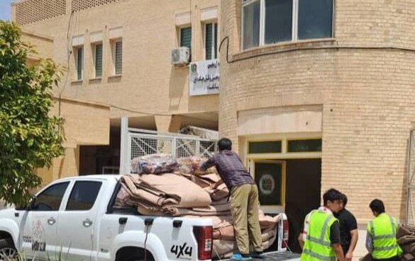 آماده‌سازی سازی اسکان جهادگران اربعین حسینی منطقه ۲۲ در پایانه مرزی خسروی