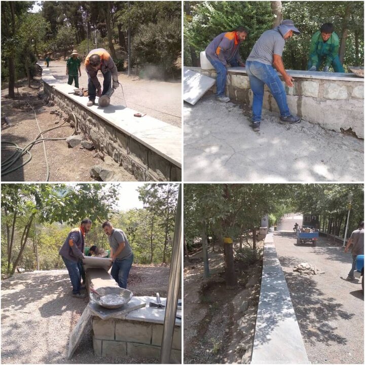 اقدامات اجرایی معاونت فنی و اجرایی منطقه فرهنگی و گردشگری عباس‌آباد