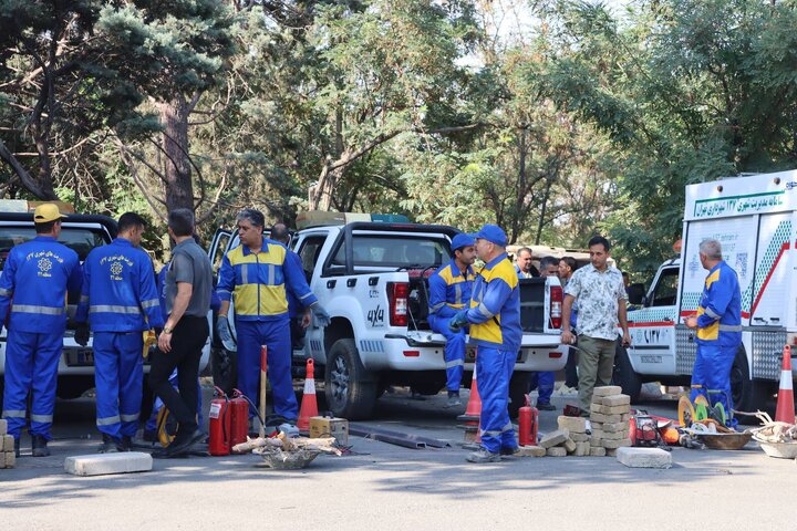 توان‌سنجی و ارزیابی میدانی نیروهای اجرایی سامانه ۱۳۷ در بوستان جنگلی چیتگر