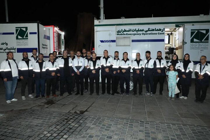حضور سازمان مدیریت بحران تهران در مراسم بدرقه زائران اربعین