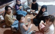 برپایی موکب مادر و کودک در پایانه مرزی زرباطیه عراق