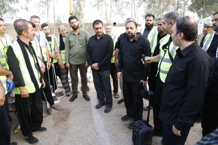 بازدید اعضای شورای شهر از موکب منطقه ۱۰