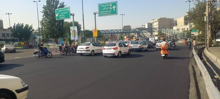 اتمام عملیات پخش آسفالت بزرگراه بسیج