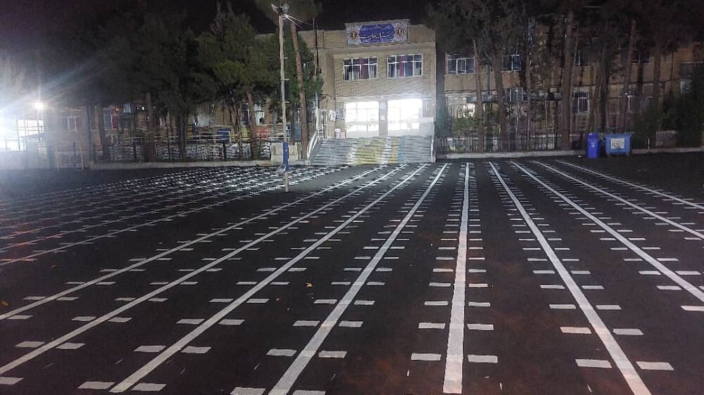 رنگآمیزی گسترده نردههای مسیر BRT بزرگراه شهید سلیمانی
