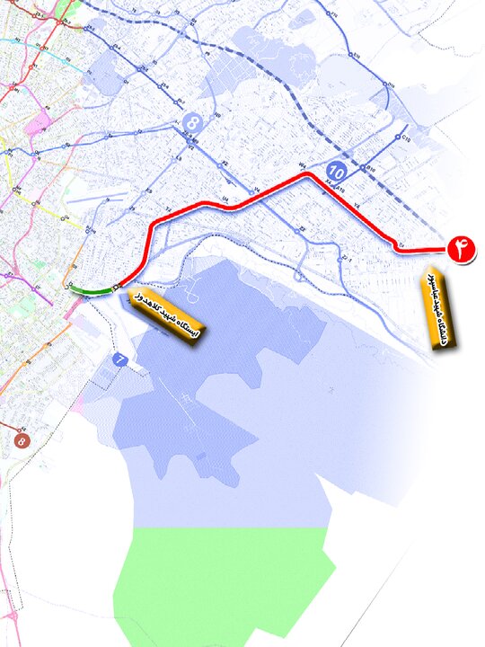 احداث ۱۰ ایستگاه جدید مترو در پروژه توسعه شرقی خط ۴