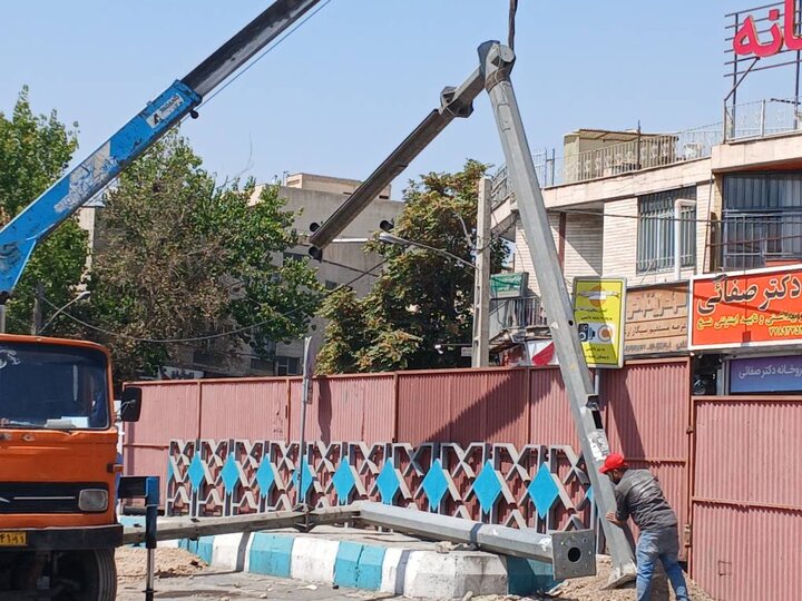 کلید خوردن فاز دوم مسقف‌سازی پایانه رسالت در منطقه ۴ تهران