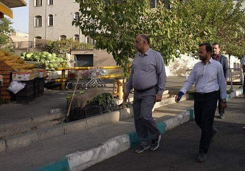 بازدید میدانی مدیرکل فنی و عمرانی شهرداری تهران از پروژه‌های ناحیه ۷