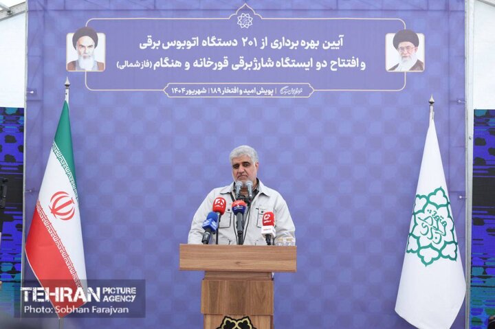 ورود ۲۰۱ اتوبوس برقی از امروز در ۱۷ خط در محدوده مرکزی تهران 