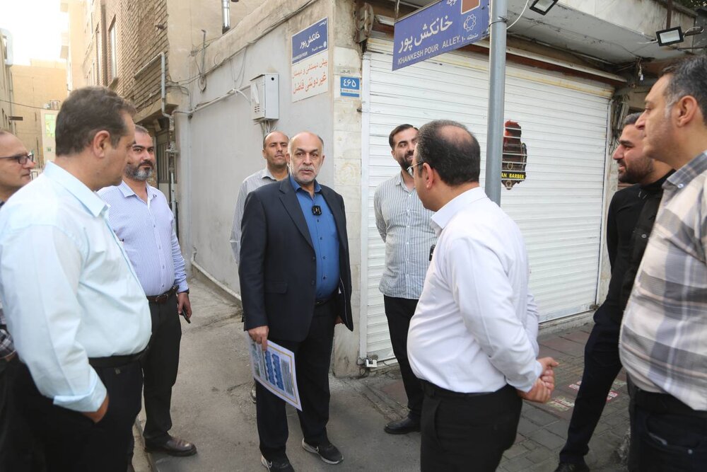 طرح ۳۶۰ درجه در منطقه ۱۰؛ فیاض روند تحول شهری را از نزدیک بررسی کرد