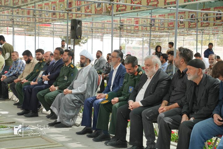 برگزاری رزمایش "رهروان شهدا" به‌مناسبت هفته دفاع مقدس در بهشت زهرا(س)