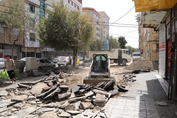 دو طرفه‌سازی خیابان میثاق شمالی در مراحل پایانی