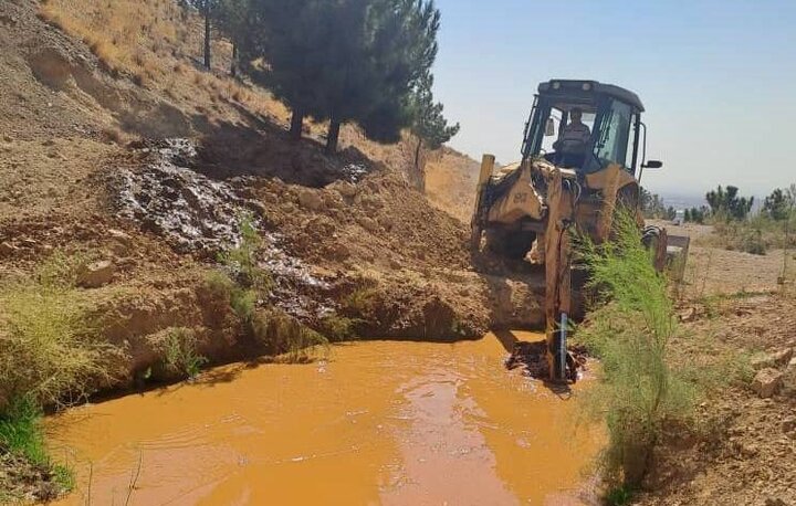 اجرای لایروبی حوضچه‌های آبرسانی تصفیه‌خانه شماره ۶ بوستان لتمال‌ کن