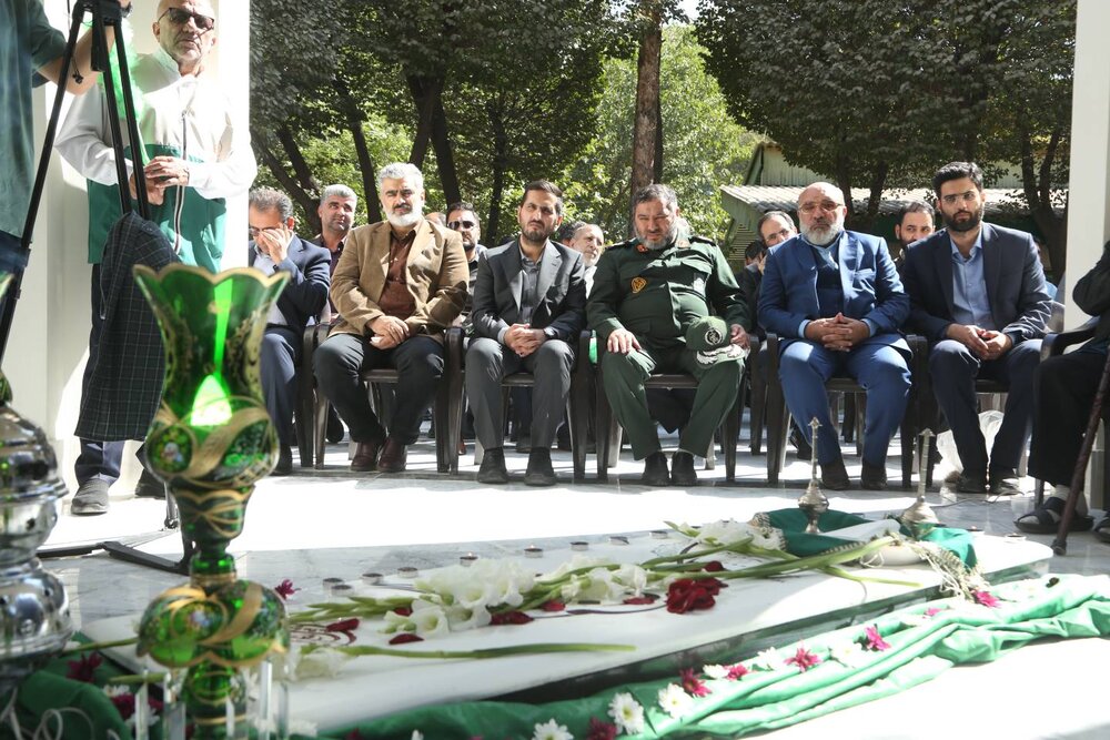 افتتاح حسینیه بوستان رضوان و برگزاری یادمان شهید گمنام در منطقه ۱۰