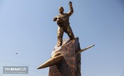 رونمایی از تندیس سرلشکر خلبان شهید بابایی