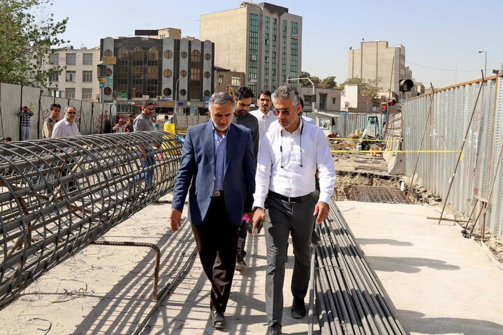 بازدید نمایندگان مجلس شورای اسلامی از روند اجرای پروژه های زیرگذر میادین سپاه و سبلان 
