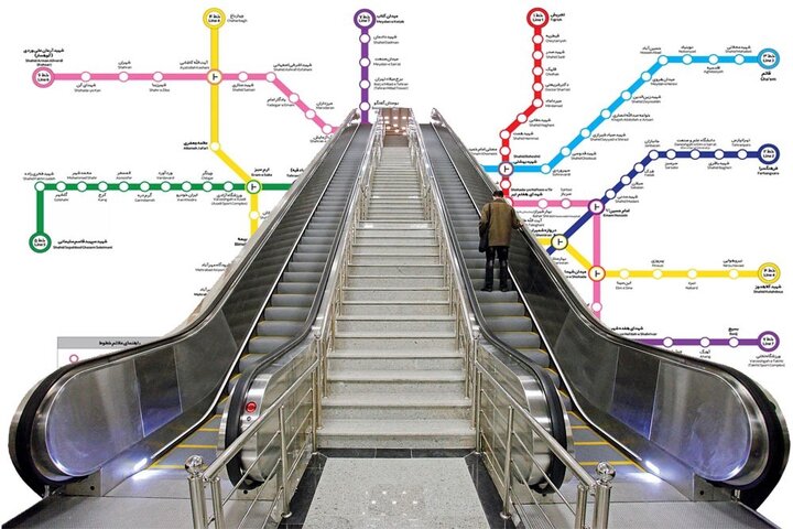 مشاهده آنلاین وضعیت پله‌برقی‌ها در متروی تهران از طریق پیام‌رسان «بله»