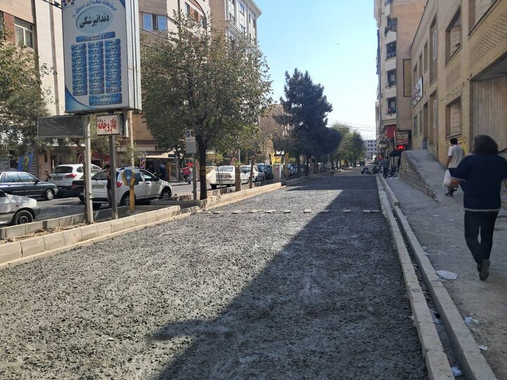 پیشرفت ۷۵ درصدی طرح تعریض خیابان میثاق شمالی در منطقه ۱۹