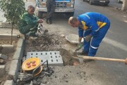 عملیات بهسازی و مرمت دریچه‌های بتنی در معابر میدان رازی
