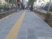 بهسازی و مناسب‌سازی بیش از ۱۲ هزار مترمربع پیاده‌رو در منطقه ۶