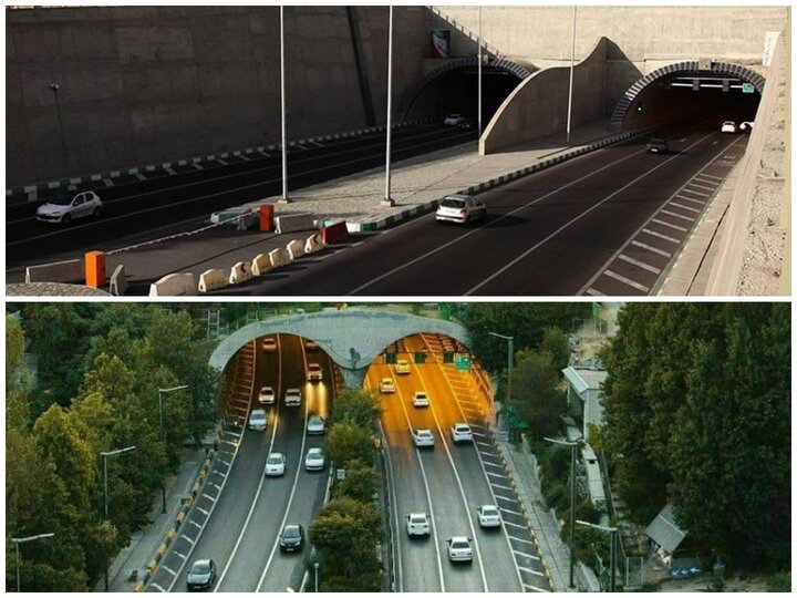 باند شمالی تونل رسالت و باند جنوبی تونل شهدای غزه امشب مسدود است 