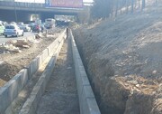 آغاز احداث نهر روباز در بزرگراه شهید لشگری شرق محدوده منطقه ۵