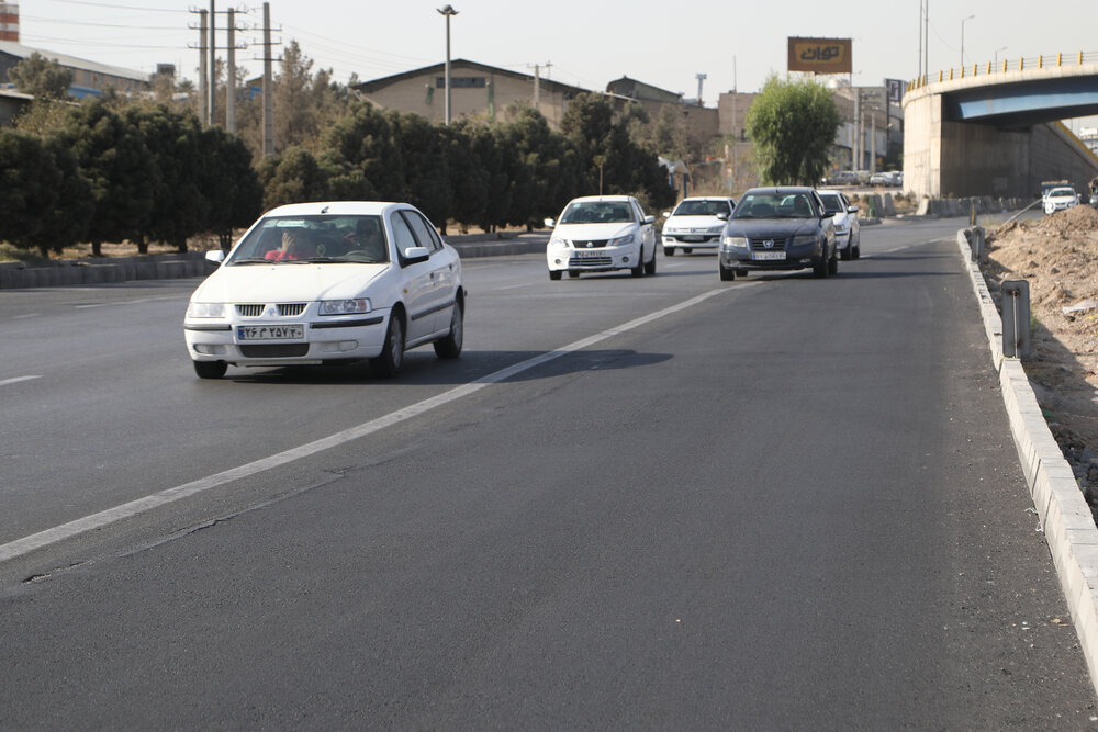 اصلاح هندسی بزرگراه امام رضا(ع) در منطقه ۱۵