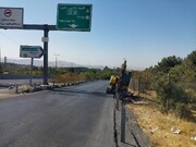 احداث دوربرگردان بزرگراه شهید صیاد شیرازی و خط‌کشی‌های ترافیکی در منطقه یک