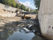 لایروبی مسیل‌های شمال تهران با تخلیه بیش از ۵ هزار تن رسوب