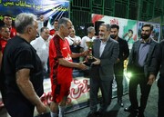 برگزاری اختتامیه پنجمین دوره مسابقات مینی‌فوتبال پیشکسوتان شهر تهران در بوستان شوش 