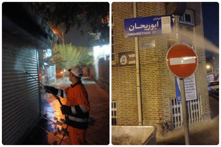 تداوم اجرای طرح نگهداشت شهری در محورهای پرتردد سطح منطقه ۱۱