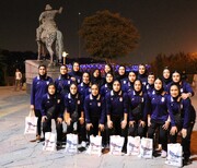 بازدید تیم ملی فوتسال بانوان از منطقه فرهنگی و گردشگری عباس‌آباد