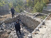 اجرای تبصره ماده ۲ و تخریب دو بنای غیرقانونی در حریم منطقه ۲۲