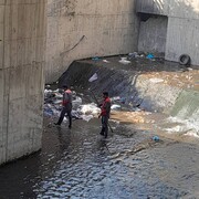  لایروبی مسیل باختر به طول ۳۱۵۰ متر در منطقه ۸ انجام شد 