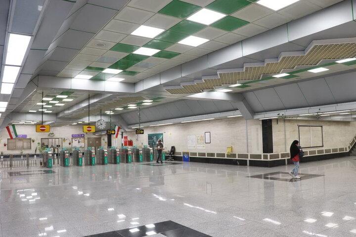 ورودی جنوبی ایستگاه مترو هلال احمر، بزودی افتتاح می‌شود