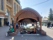 نصب سردر جدید بازارچه زیرگذر میدان تجریش با معماری سنتی