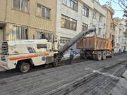 آغاز عملیات نوسازی آسفالت در شهرک چشمه