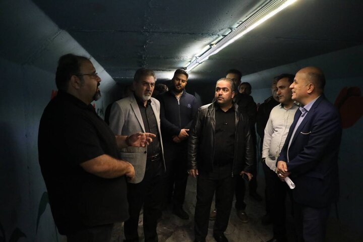 بازدید شبانه شهردار منطقه ۱۷ از زیرگذرهای خط راه‌آهن تهران–اهواز