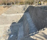 پایان عملیات ایمن‌سازی دیواره خطرساز در شهرک شهید محلاتی