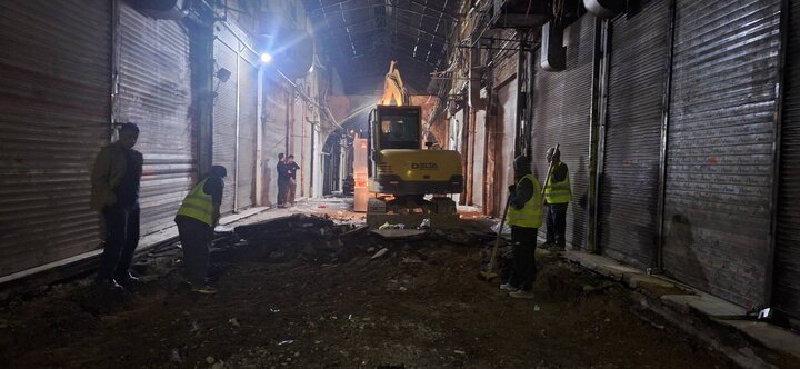 آغاز عملیات عمرانی پیاده راه تاریخی بازارچه امین‌السلطان در منطقه ۱۲