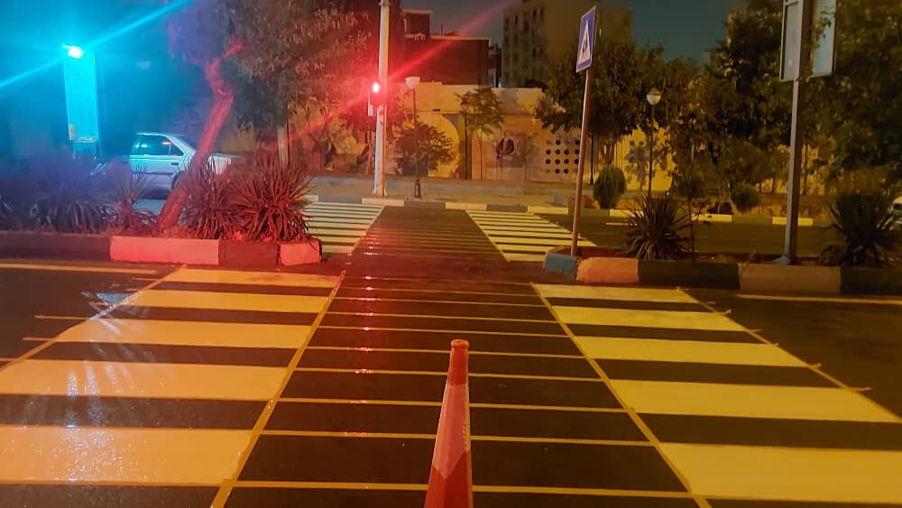 اجرای ۱۷۰ کیلومتر خط‌کشی ترافیکی؛ از خط‌کشی محوری تا مسیر عابرپیاده