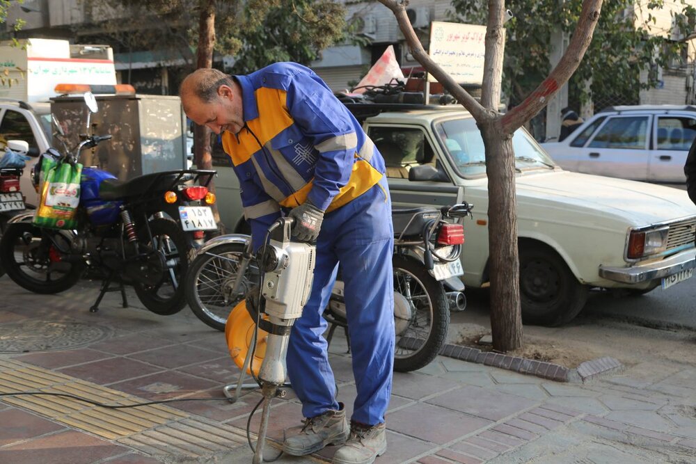 اجرای هشتمین مرحله طرح «کوچهپسکوچه» در بلوک ۳ محله هاشمی