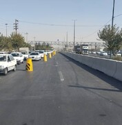 اجرای عملیات ایمن‌سازی و نصب نیوجرسی در محور آزادگان منطقه ۱۹