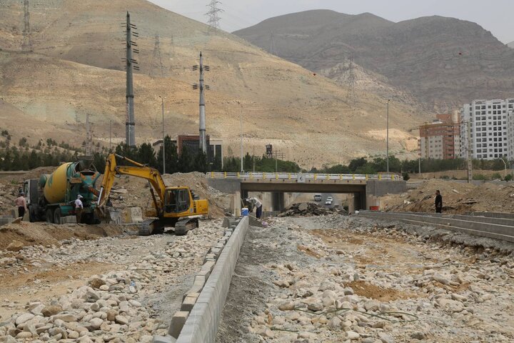 مراحل پایانی بهره‌برداری از زیرگذر ورودی جاده وردیج به بزرگراه شهید خرازی