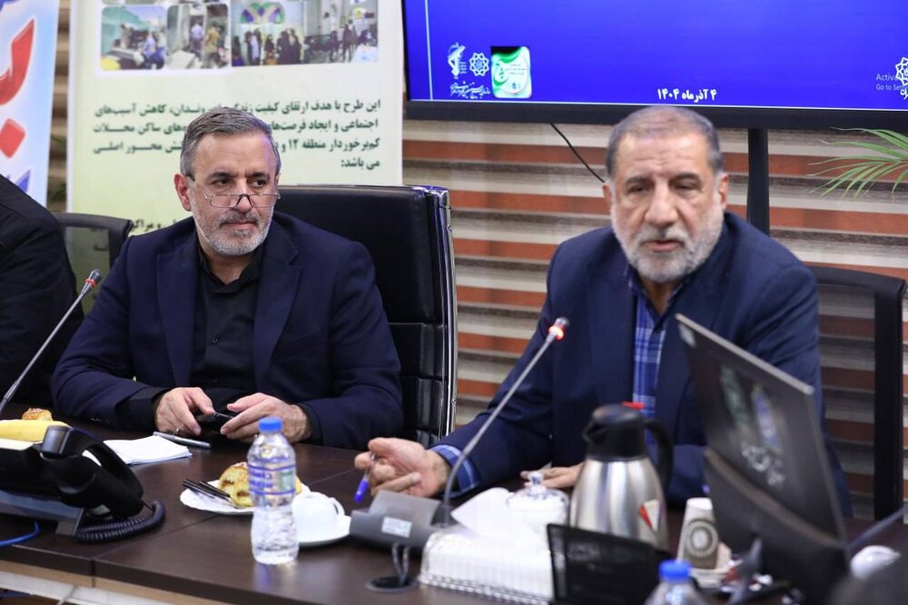 خدمترسانی بسیجیان منطقه ۱۲ به شهروندان در جنگ ۱۲ روزه