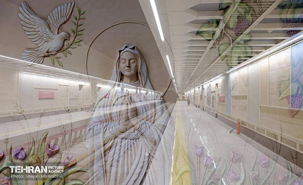 جزئیاتی از آیین افتتاح ایستگاه مریم مقدس (س)