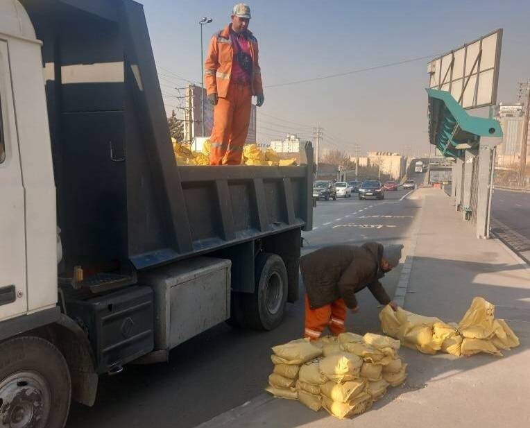 ۴۰ هزار کیسه‌ شن مخصوص در منطقه یک جانمایی شد