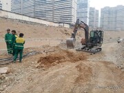 تغییر مسیر کابل فشار قوی تأمین‌کننده برق فضای سبز محدوده بزرگراه شهید خرازی